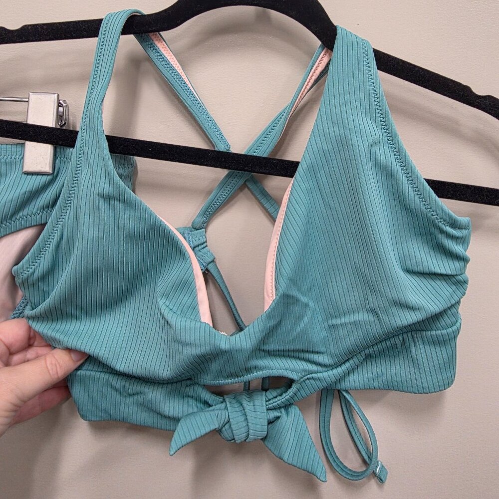 Shade & Shore Ribbed Bikini Set